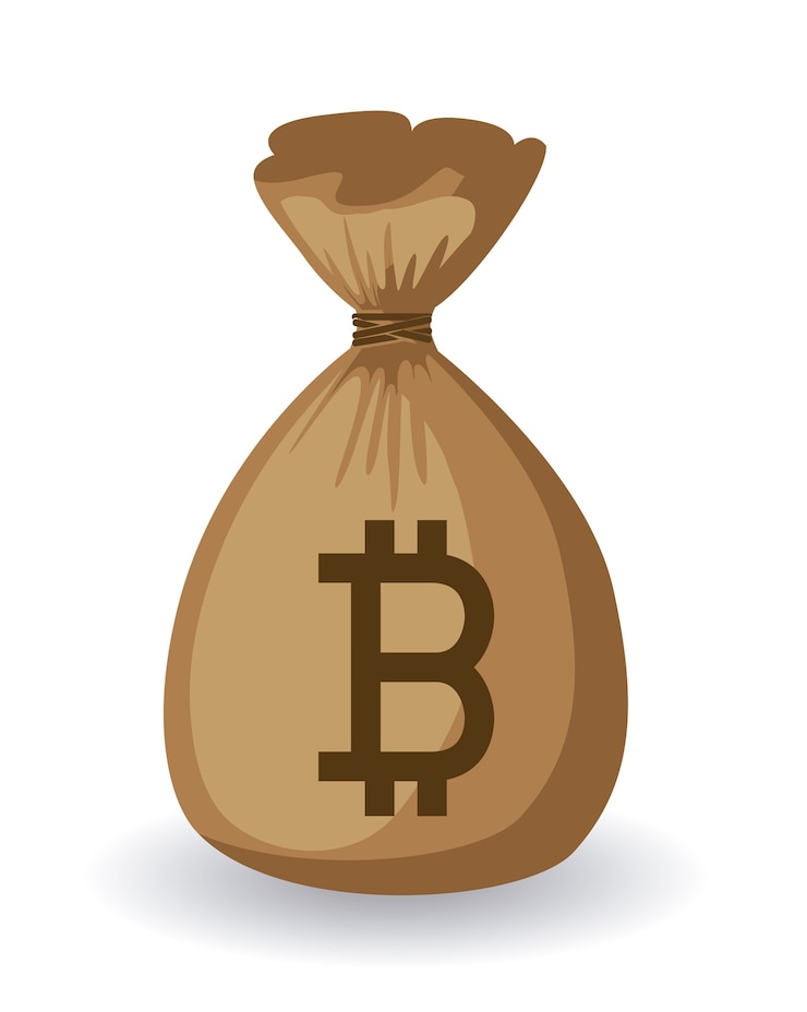 Wektor globalna koncepcja gospodarki z projektu ikona bitcoin