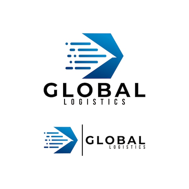 Globalny Wektor Ikona Logo Na Białym Tle