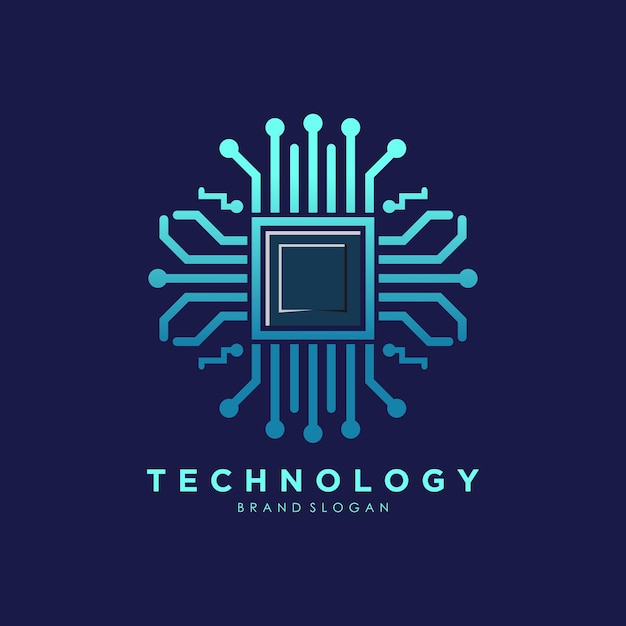 Globalny wektor projektowania logo technologii z kreatywnym pomysłem