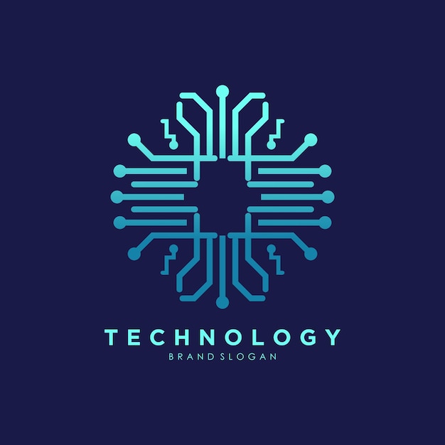 Globalny wektor projektowania logo technologii z kreatywnym pomysłem