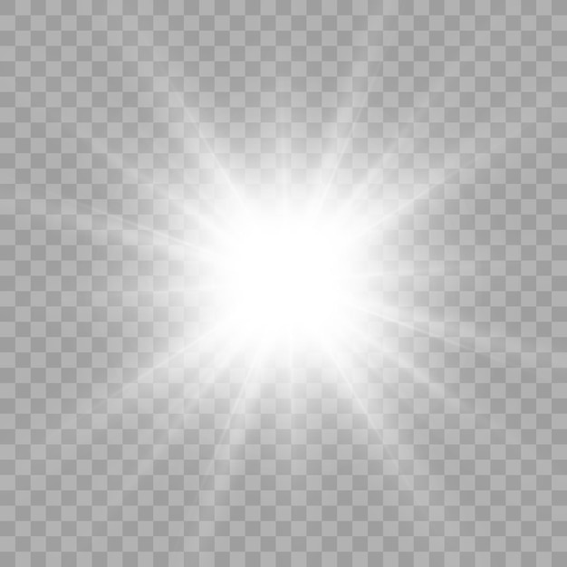 Glow izolowany efekt świetlny zestaw flary wybuchu blask linii blask słońca i gwiazdy