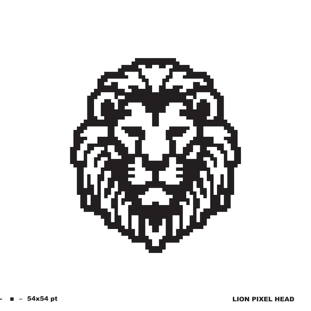 Plik wektorowy głowa lwa geometryczne linie widok boczny sylwetka izolowana na białym tle