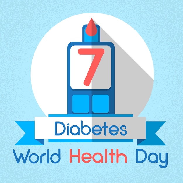Glucom Level Glucometer Diabetes światowy Dzień Zdrowia