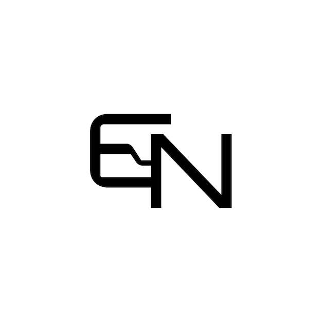 GN monogram logo projekt litery tekst nazwa symbol monochromatyczny logotyp alfabet znak prosty logo