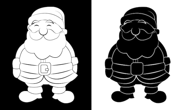 Plik wektorowy gnome santa boże narodzenie graficzny przerażający projekt clipartsanta christmas design