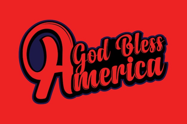 God Bless America Tshirt Fourth Of July Gift Tshirt