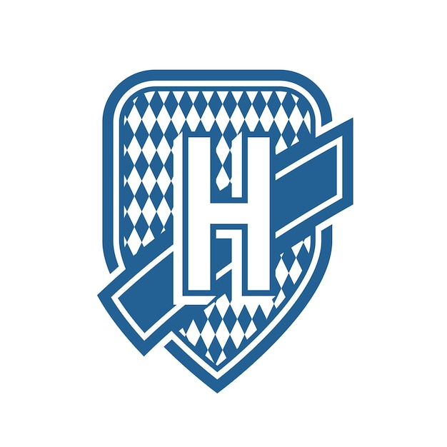 Plik wektorowy godło logo litera h dla klubu piłkarskiego