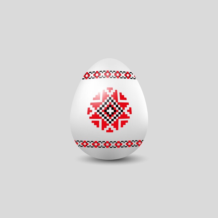 Wektor godło ornamentu wielkanocnego ukrainr 2