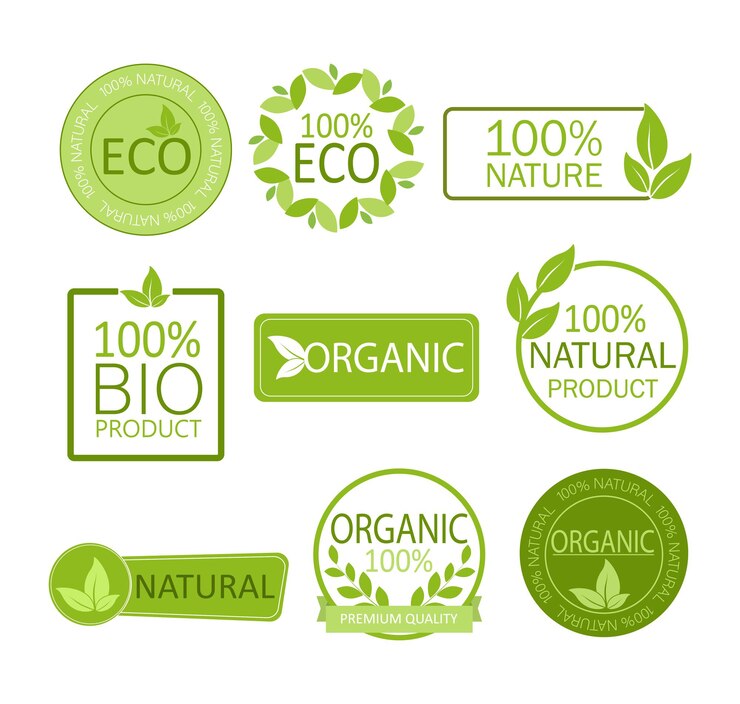 Godło wegańskie. Naturalny produkt. Zdrowe, świeże odżywianie. Zdrowy tryb życia.