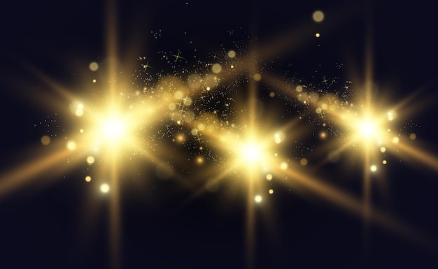 Gold Sparkles, jasne światło.