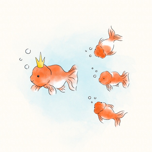 Goldfish Po Ich Króla Ryb