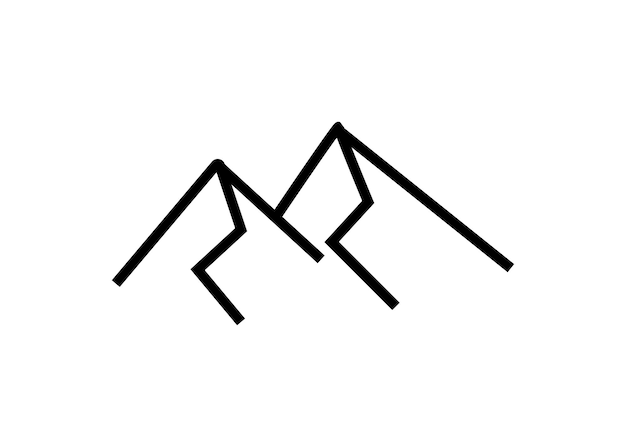 Plik wektorowy góra ikona logo projekt szablonu ilustracja na białym tle