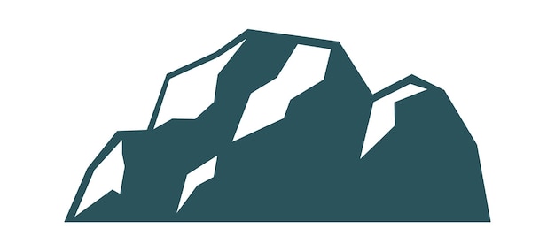 Plik wektorowy górskie kształty skalista sylwetka wektor logo obozu podróży