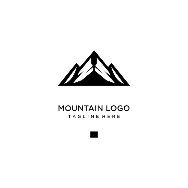 Górskie Logo Ikona Szablon Projektu Ilustracji Wektorowych