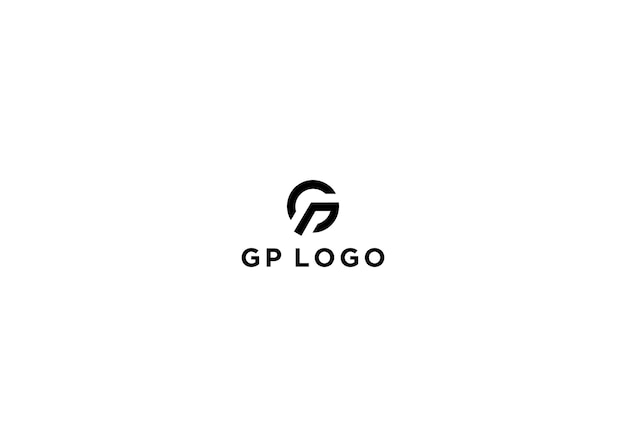 Gp Logo Projekt Wektor Ilustracja