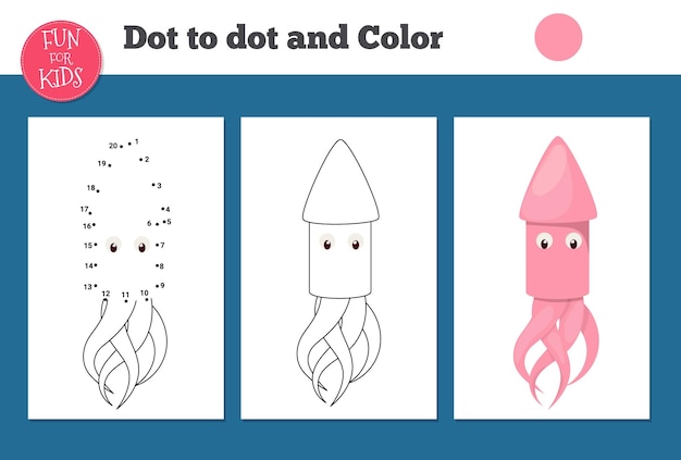 Gra Kropka-kropka Dla Dzieci Do Nauki W Domu Kolorowanki Dla Dzieci Do Edukacji