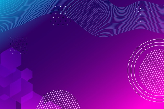 Gradient abstrakcyjnych kształtów sześciokątnych tła