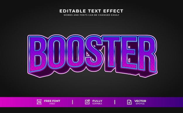 Gradient Booster Edytowalny Efekt Tekstowy