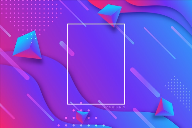 Gradient geometrycznego tła
