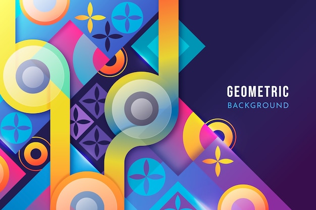 Gradient geometrycznego tła