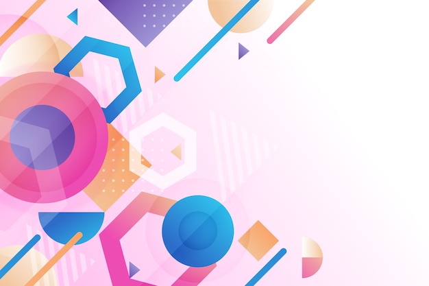 Gradient geometrycznego tła