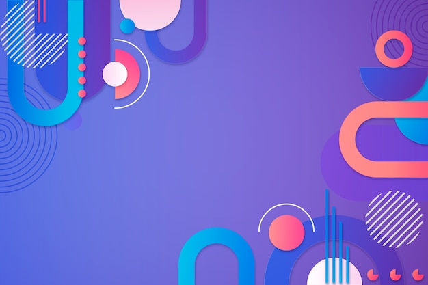 Gradient geometrycznego tła