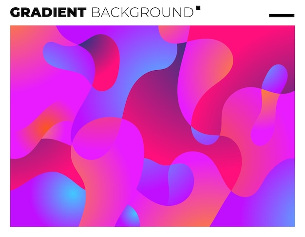 Gradient Gładki i żywy kolor tła dla okładki plakat książki czasopisma