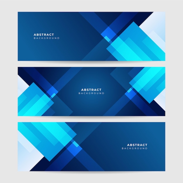 Gradient Jasny Niebieski Streszczenie Memphis Geometryczny Szeroki Banner Projekt Tło