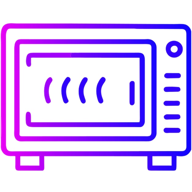 Gradient Konturowy Ikony Transformatora Mikrofalowego