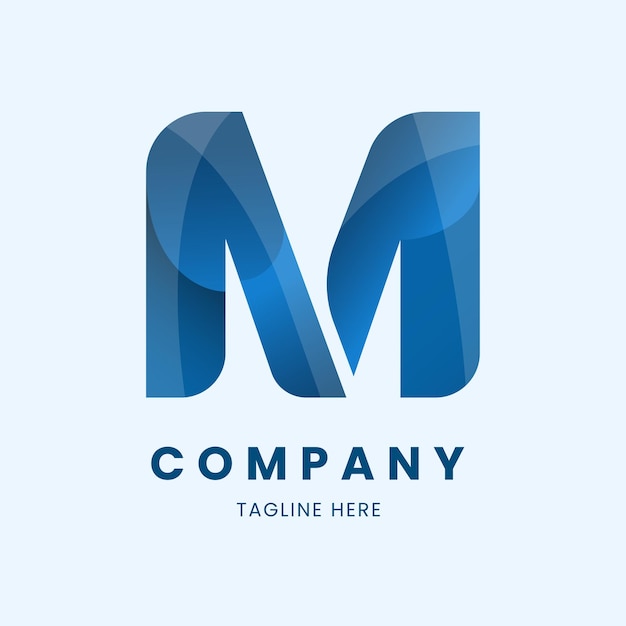 Gradient Litera M Business Marketing Logo