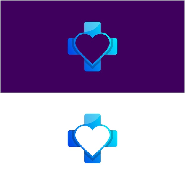 Gradient Logo Medycznego Miejsca Serca