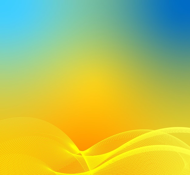 Gradient żółtego i cyjanowego tła