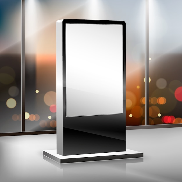 Gradientowa ilustracja digital signage