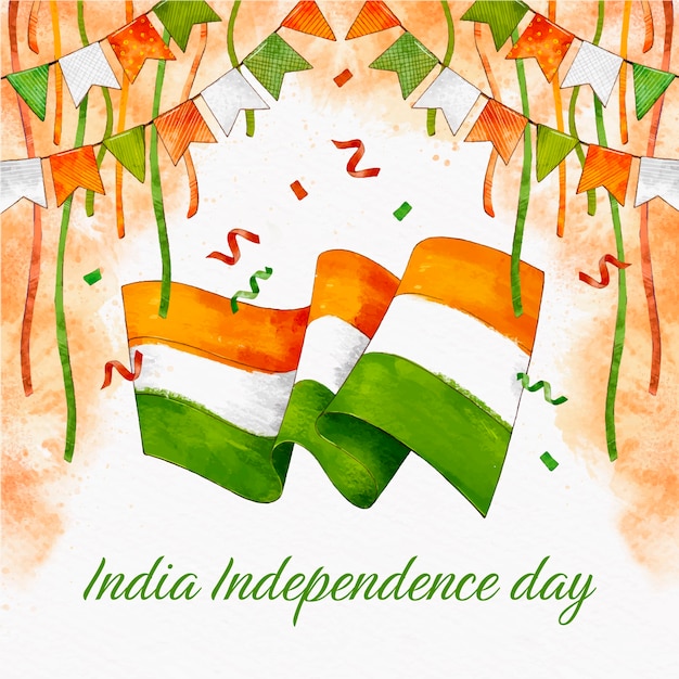 Plik wektorowy gradientowa ilustracja dzień niepodległości indii