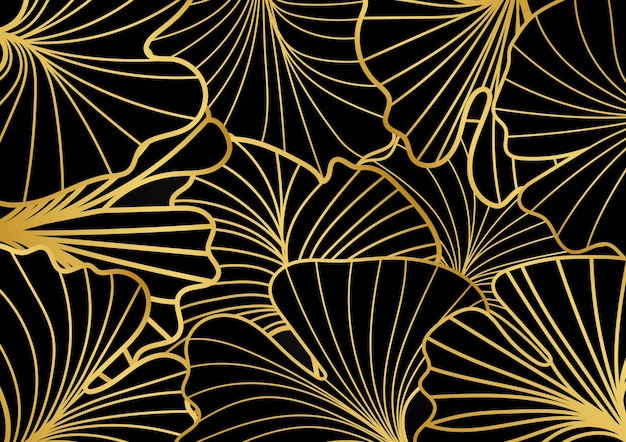 Plik wektorowy gradientowe czarne tła ze złotymi kwiatowymi ramkami