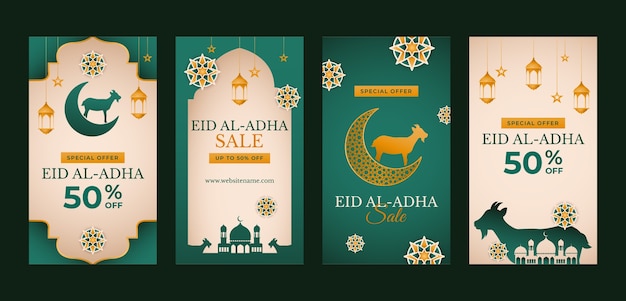 Gradientowe Historie Na Instagramie Eid Al-adha