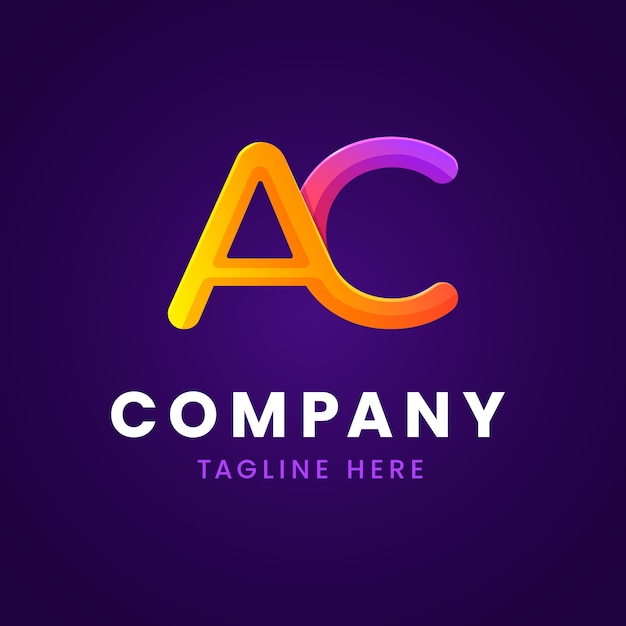 Gradientowe logo ac