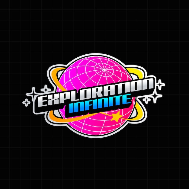 Gradientowe projektowanie logo y2k