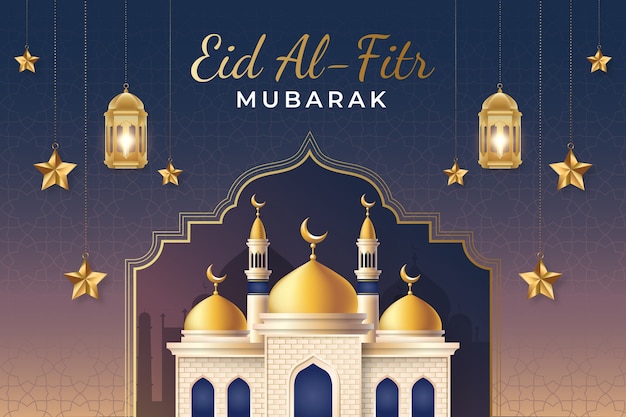 Gradientowe Tło Eid Al-fitr