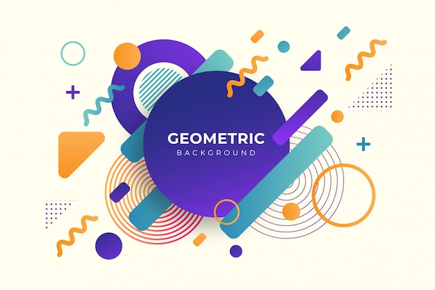 Plik wektorowy gradientowe tło geometryczne z kształtem