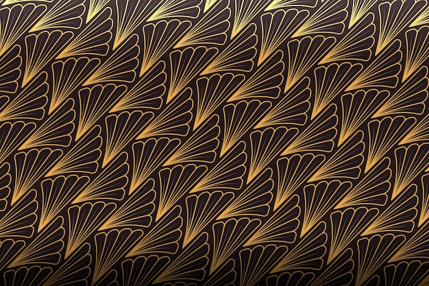 Gradientowy wzór art deco