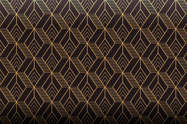 Gradientowy wzór geometryczny w stylu art deco