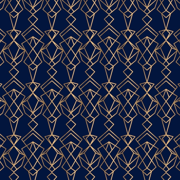 Gradientowy wzór w stylu art deco