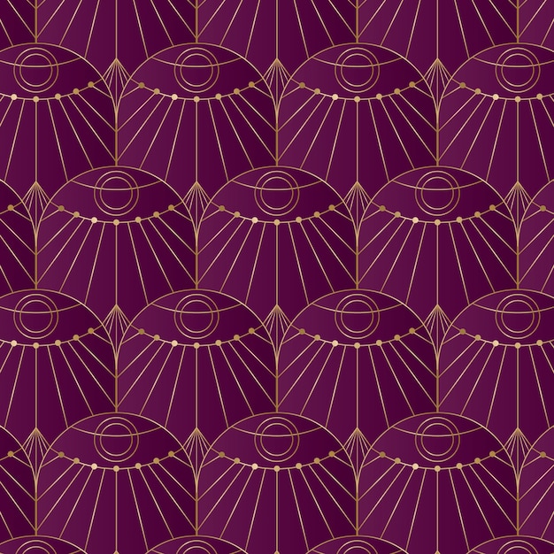 Gradientowy wzór w stylu art deco