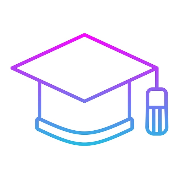 Plik wektorowy graduation cap icon