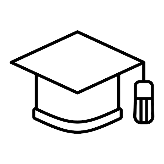 Plik wektorowy graduation cap icon