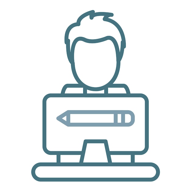 Graficzny projektant Flat Illustration