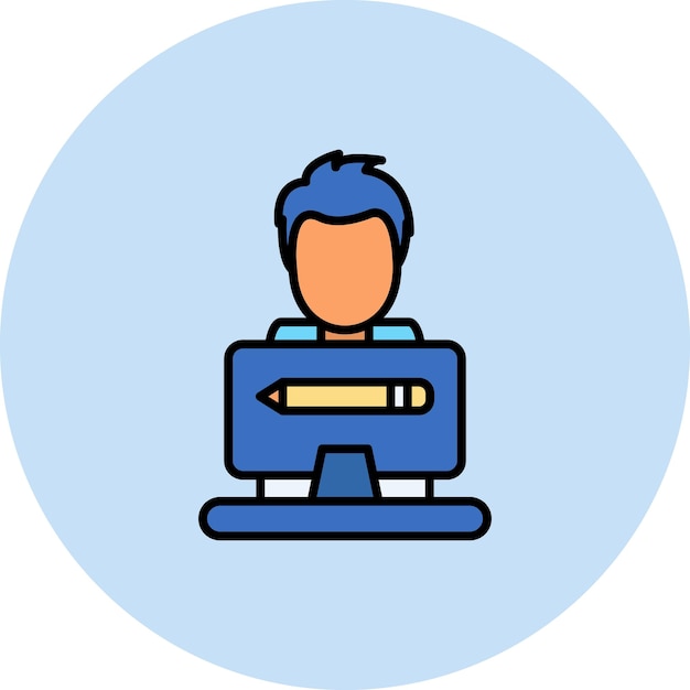 Graficzny projektant Flat Illustration