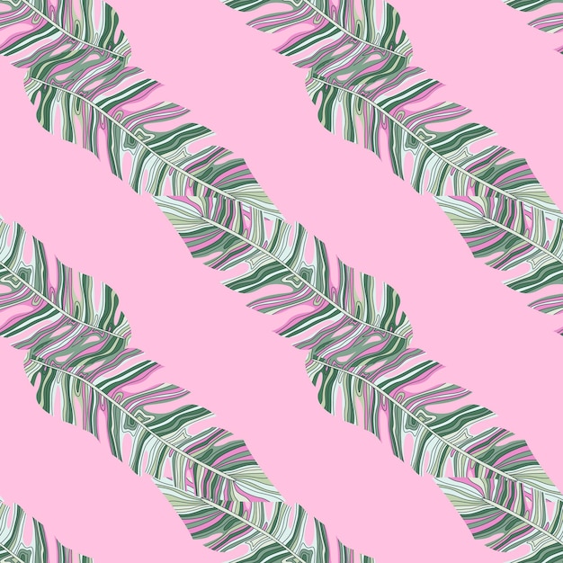 Graficzny Wzór Liści Egzotycznych Roślin Tropikalny Wzór Liści Palmowych Bezszwowe Tło Kwiatowe Tapeta Liścia