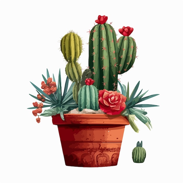 Grafika Wektorowa Cactus Ilustracja Cinco De Mayo Meksyk